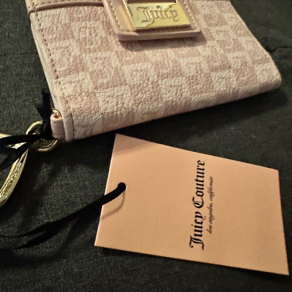 Juicy Couture Pink Wallet with Signature Logo